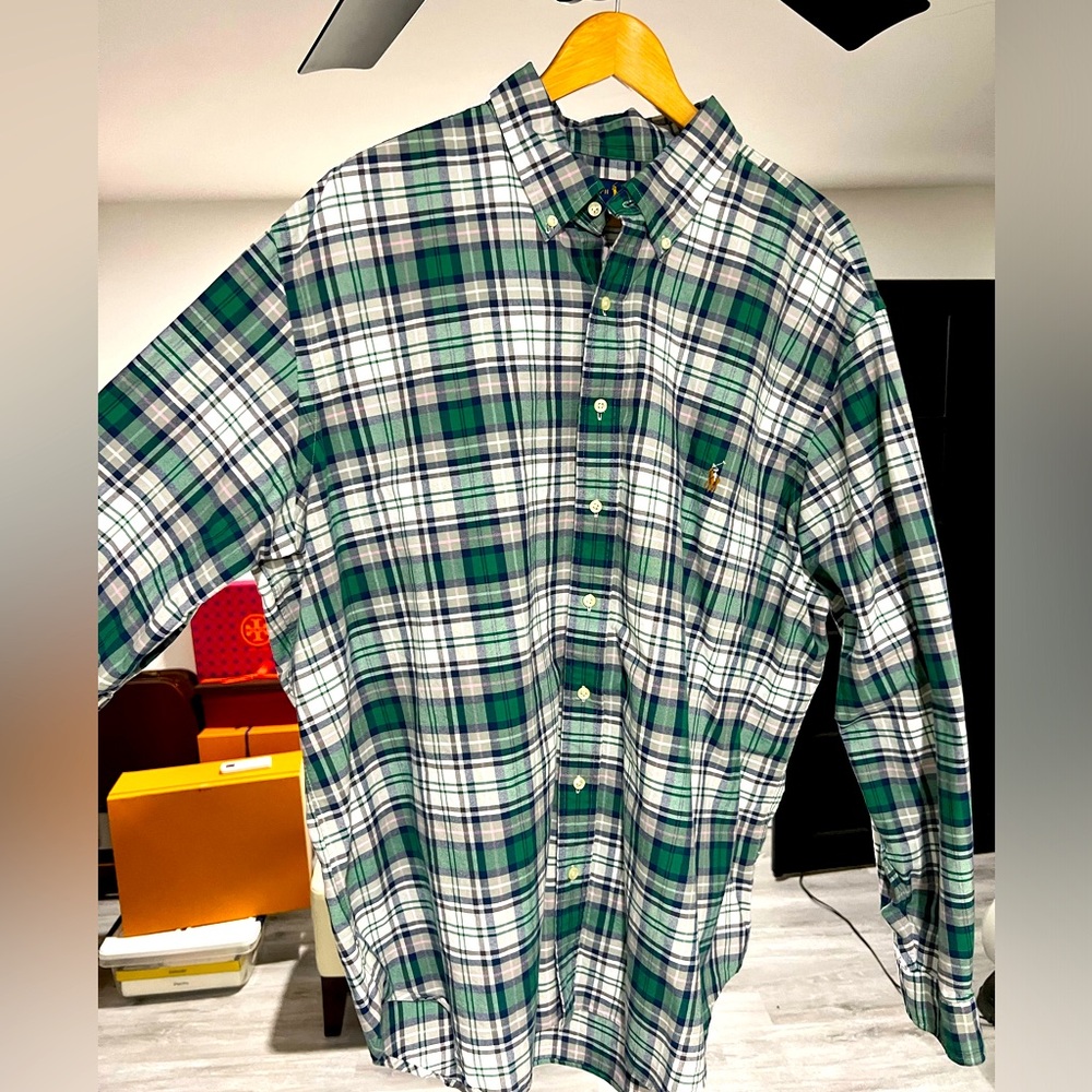 🔴 EUC Ralph Lauren long sleeve Oxford shirt